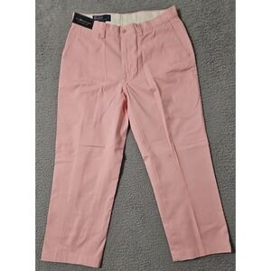 Polo Ralph Lauren Suffield 100% Cotton Pink Pants Men's Sz 32 x‎ 26 NWD (HEMMED)